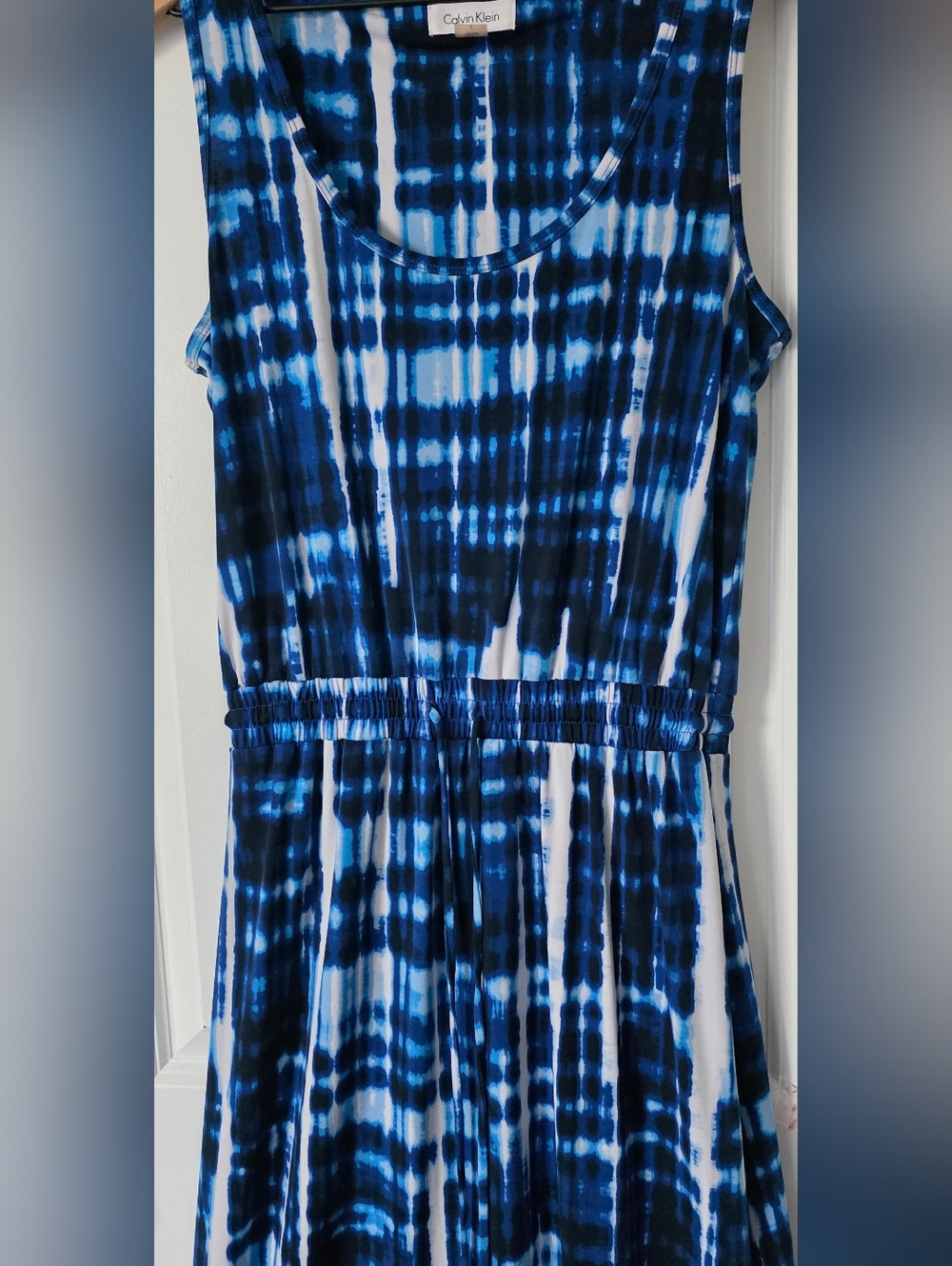 Calvin Klein Tie Dye Stretchy Maxi Dress Size 6 - Picture 6 of 7